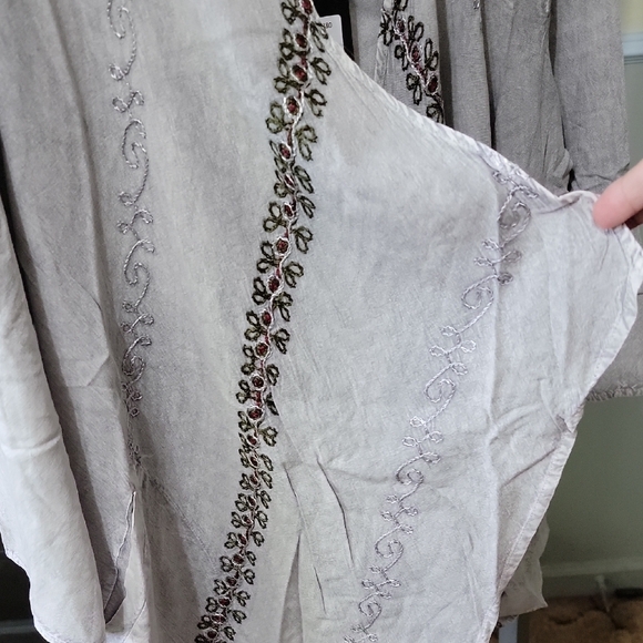 #114 NWT Young Threads Bohemian Elegance Stonewashed Rayon Kimono Woman Size XL - Picture 4 of 12